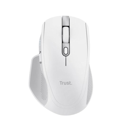 Ratón Trust inalámbrico 3200 DPI recargable multidispositivo botones silenciosos blanco
