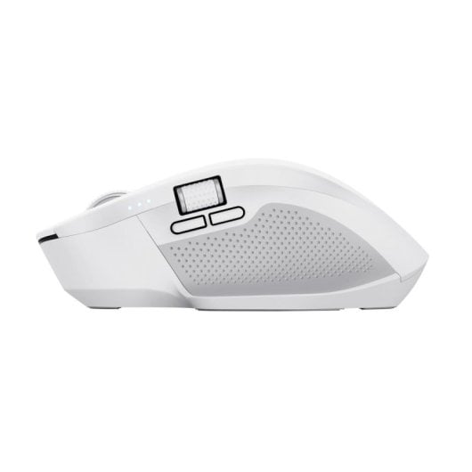 Ratón Trust inalámbrico 3200 DPI recargable multidispositivo botones silenciosos blanco