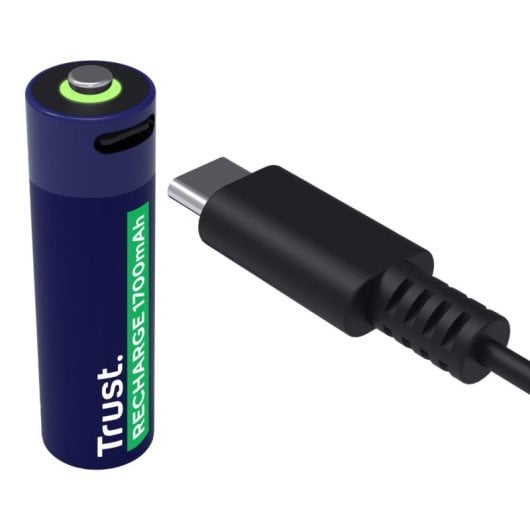 Batterien Trust 25631 AA 1700 mAh wiederaufladbar USB-C 4er Set
