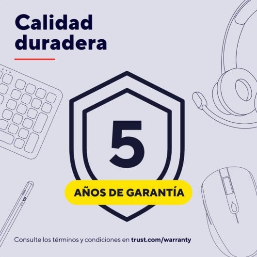 Teclado de membrana Trust Keyra Layout ES inalámbrico ergonómico multidispositivo negro