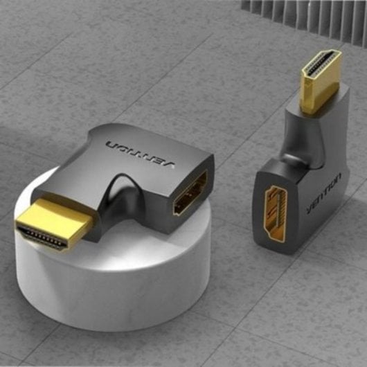 Adattatore HDMI Vention AIPB0 4K 90º Nero HDMI Maschio - HDMI Femmina