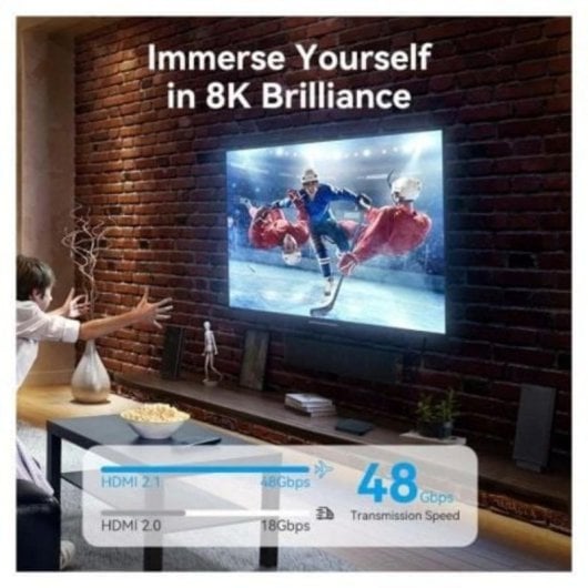 HDMI Adapter Vention AIVH0 HDMI A Stecker - HDMI A Buchse 8K 48Gbps HDMI 2.1