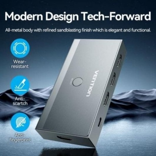 Switch Conmutador Vention AKRH0 HDMI 2.1 8K 3-in-1 Grau Switch Conmutador Vention AKRH0 HDMI 2.1 8K 3-in-1 Grau