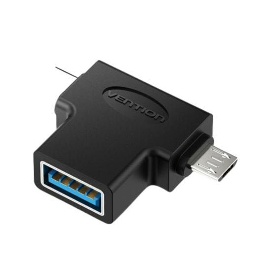Adapter USB 3.0 Vention USB Typ-C Stecker - MicroUSB Stecker, 5Gbps, Schwarz