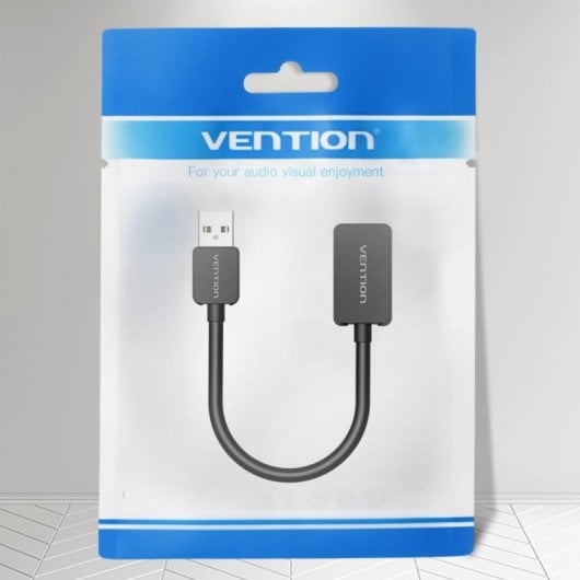 Soundkarte Vention CDZB0 USB Macho 16 Bit 2x Jack 3.5 mm Schwarz