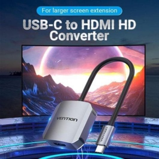 Konverter Vention TDEHB USB-C auf HDMI 4K30Hz 15cm Aluminium Konverter Vention TDEHB USB-C auf HDMI 4K30Hz 15cm Aluminium