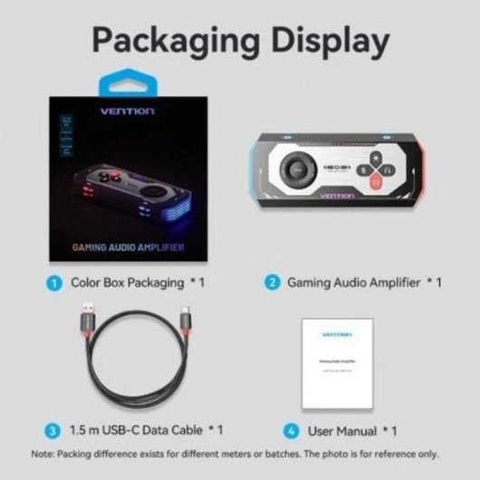 Tarjeta de Sonido Gaming Vention CVAB0 USB-C Amplificador 7.1 RGB, 192kHz 24bit, 3 Puertos Jack