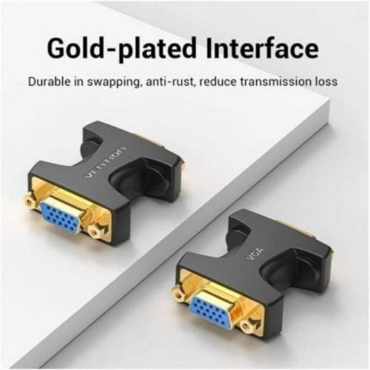 Adaptador VGA Vention DDGB0 Hembra a Hembra 1080P Chapado en Oro Antioxidante