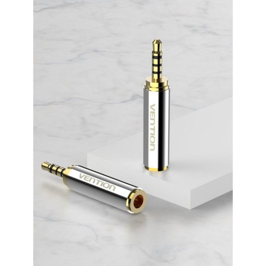Adapter Vention VAB-S02 2,5 mm Stecker auf 3,5 mm Buchse vergoldet silber