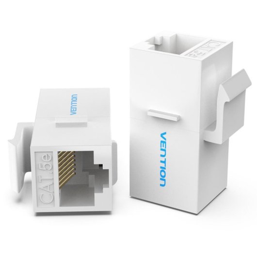 Adaptador RJ45 Vention VDD-B07-W Cat5e UTP Hembra/Hembra Blanco ABS 8P8C