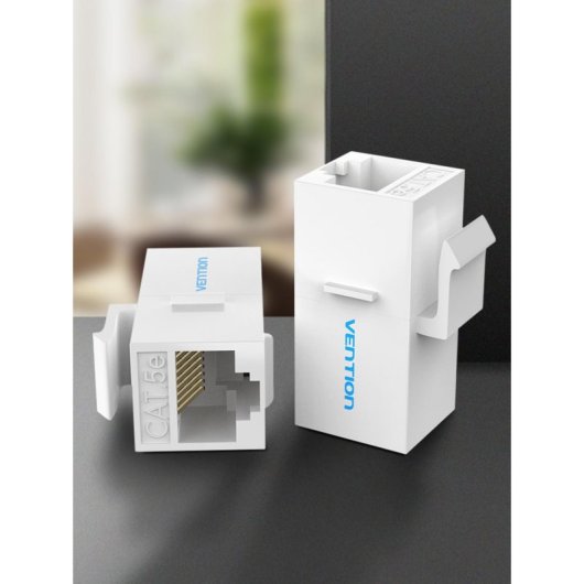 Adaptador RJ45 Vention VDD-B07-W Cat5e UTP Hembra/Hembra Blanco ABS 8P8C