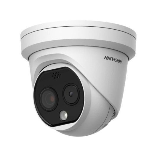 Cámara De Seguridad Ip Doble Hikvision Heatpro Turret Poe 4mp 3.6-4.3mm Exterior Ip66 - Ds-2td1228-3/qa