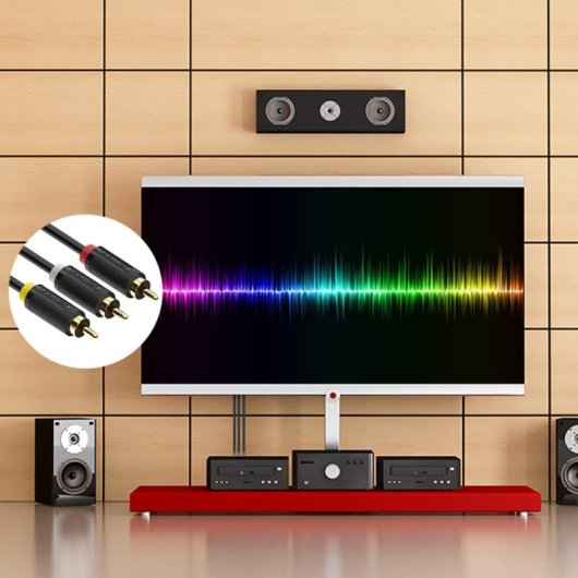 Cable RCA Vention BCABH 3xRCA Macho a 3xRCA Macho 2m Negro
