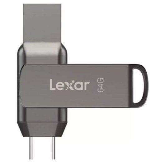 Lexar JumpDrive D400 Unidade USB-C 3.2 64GB Cinzenta