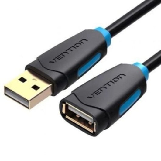 Cable USB 2.0 Vention CBCBJ 5m Repetidor Activo PVC Dorado Negro