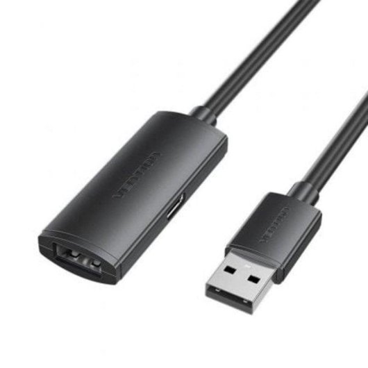 Cable alargador USB 2.0 Vention CBKBJ 5m 480Mbps doble blindaje negro