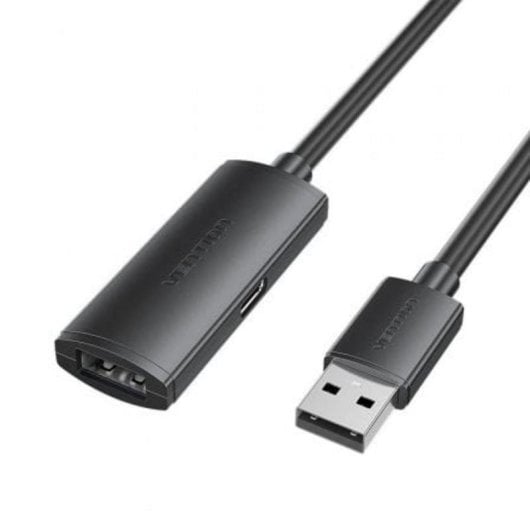 Cable alargador USB 2.0 Vention CBKBJ 5m 480Mbps doble blindaje negro