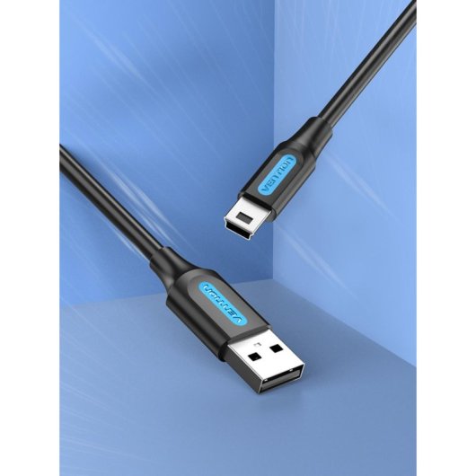 Cabo USB 2.0 Vention COMBH USB A Macho - Mini USB B Macho 2m Preto