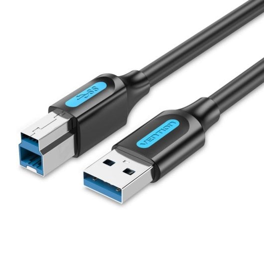 Cable USB 3.0 Vention COOBI 3m USB Tipo-B macho a USB Tipo-A macho 5Gbps Negro
