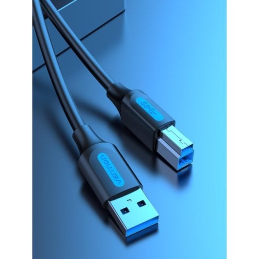 Cable USB 3.0 Vention COOBI 3m USB Tipo-B macho a USB Tipo-A macho 5Gbps Negro