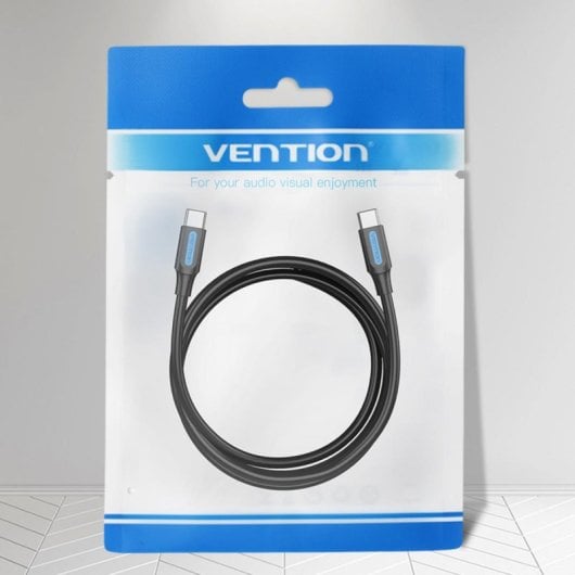 Cable USB 2.0 Vention COTBF USB-C a USB-C 5A 1m Negro 100W 480Mbps