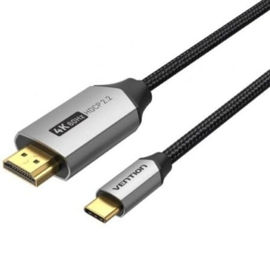 Cable Conversor HDMI 2.0 4K Vention CRBBF USB-C Macho a HDMI Macho 1m Negro