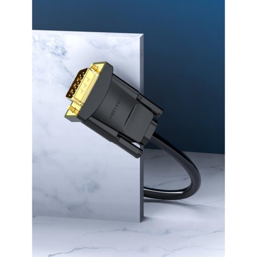 Câble Adaptateur Vention EABBG/DVI Mâle - VGA Mâle/1,5m/Noir