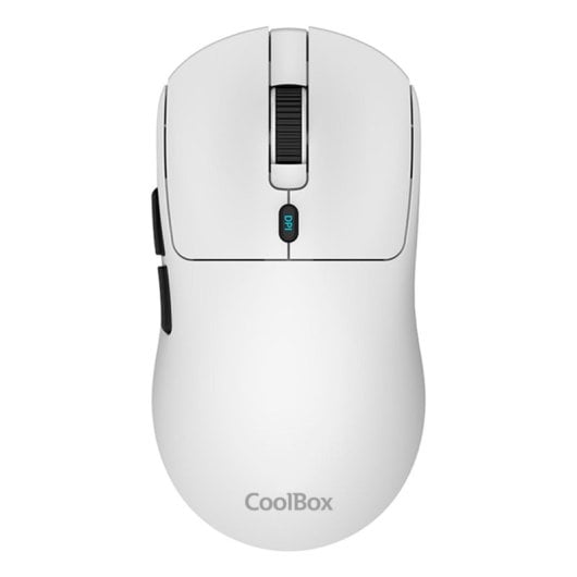 Mouse Wireless Gaming CoolBox W03 10000 DPI Ultralight Ricaricabile Nero Bianco