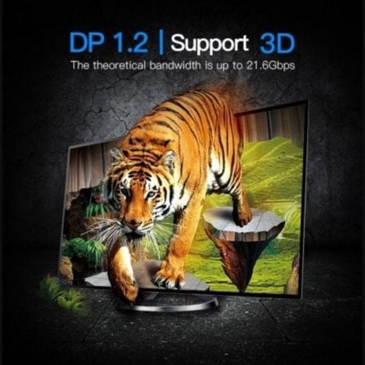Kabelkonverter Vention HAABI Mini DisplayPort zu DisplayPort 3m Schwarz