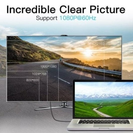 Cavo Convertitore Vention HABBH Mini DisplayPort HDMI 2m Nero