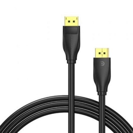 Cable DisplayPort Vention HCDBF 1.4 8K 1m chapado en oro negro