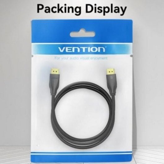 Cable DisplayPort Vention HCDBI 1.4 8K 3m chapado en oro negro
