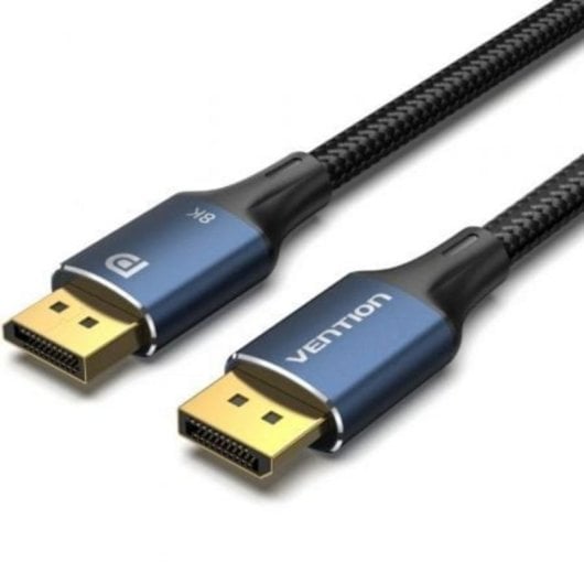 DisplayPort-Kabel Vention HCELF 8K 1m Trenzado Aluminium Blau