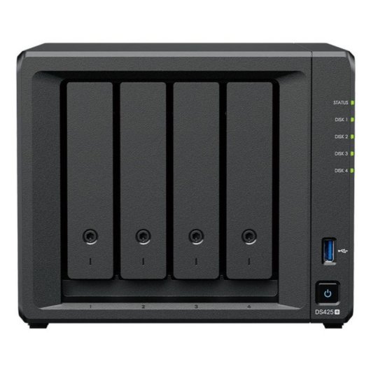 NAS Synology DS425+ 4 Bahías 4x SSD Instalados 2.5GbE Compacto Todo en Uno