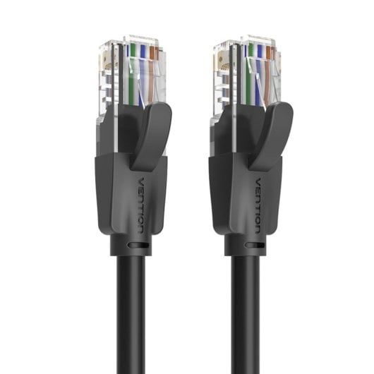 Cabo Ethernet Cat6 Vention IBEBS UTP 25m Preto 1000Mbps Cabo Ethernet Cat6 Vention IBEBS UTP 25m Preto 1000Mbps