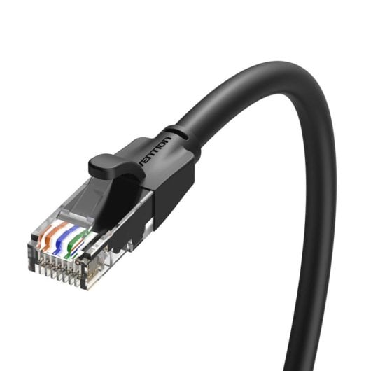 Cabo Ethernet Cat6 Vention IBEBS UTP 25m Preto 1000Mbps Cabo Ethernet Cat6 Vention IBEBS UTP 25m Preto 1000Mbps