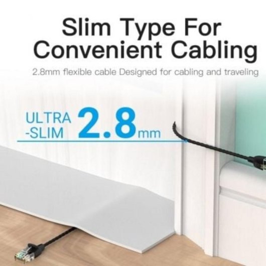 Câble Réseau RJ45 UTP Vention IBIBF Cat.6A/1m/Noir
