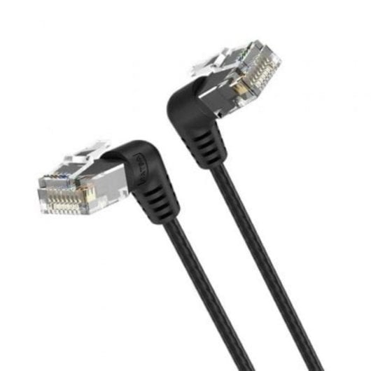 Cable de Red Vention IBOBG Cat.6A 1.5m RJ45 Cabeza Rotatoria 360º Negro