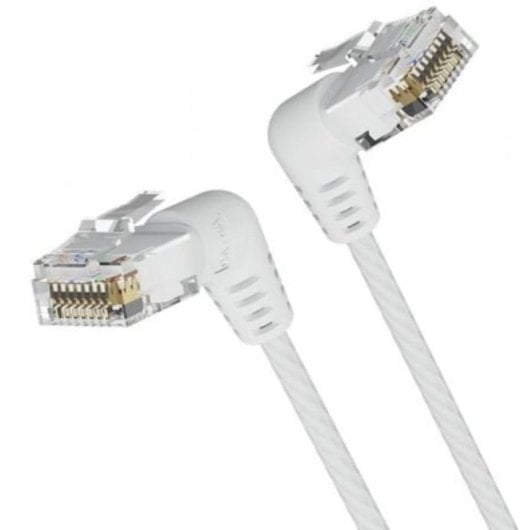 Cable de Red Vention IBOWD RJ45 UTP Cat.6A 50cm Cabezal Rotatorio 360° Blanco 10Gbps