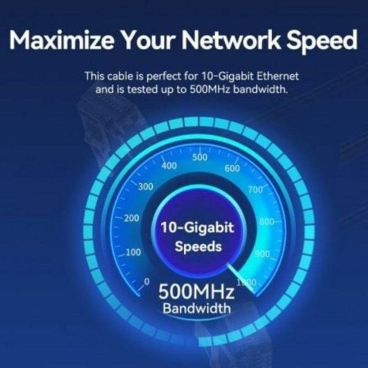 Cable de red Vention IBOWD Cat.6A RJ45 50 cm cabezal rotatorio 360° blanco