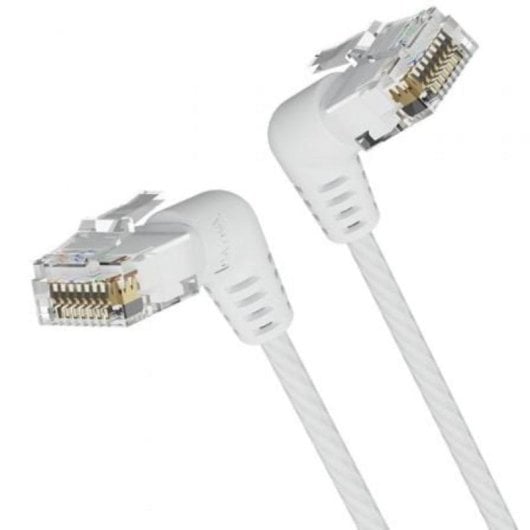 Cable de red Vention IBOWD Cat.6A RJ45 50 cm cabezal rotatorio 360° blanco