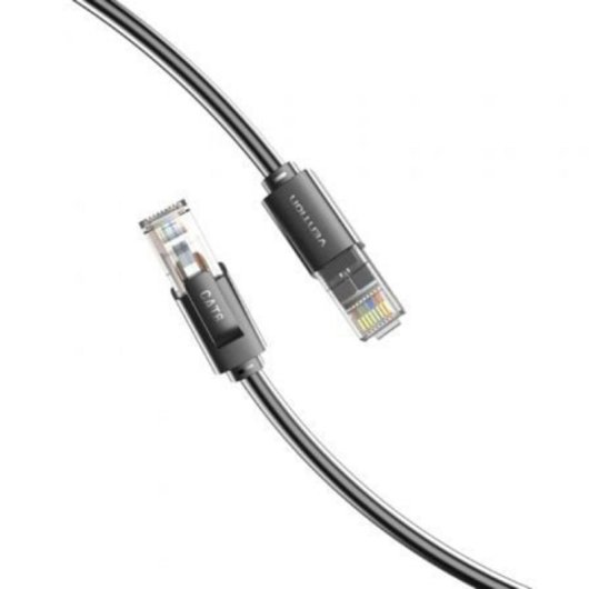 Cabo de Rede RJ45 UTP Vention Cat.6A 8m Preto Cabo de Rede RJ45 UTP Vention Cat.6A 8m Preto