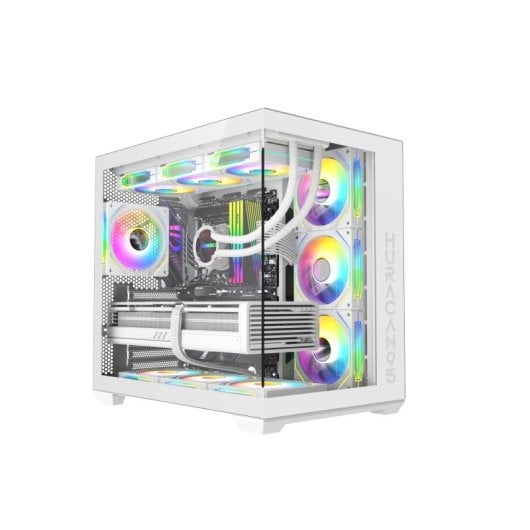 Torre SUPRA Gaming HURACAN95 ARGB Blanca Cristal Templado 4x120mm ATX RGB