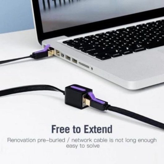 Cabo Extensor de Rede Vention ICBBI Cat.7 3m Preto RJ45 UTP
