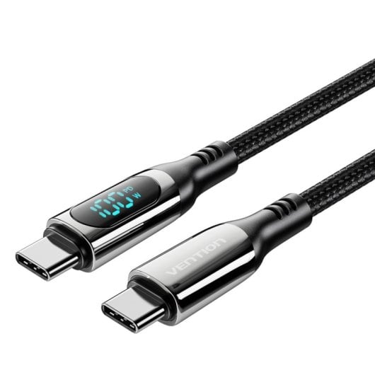 Câble USB 2.0 Vention TAYBAV 5A 100W 1.2m avec écran LED