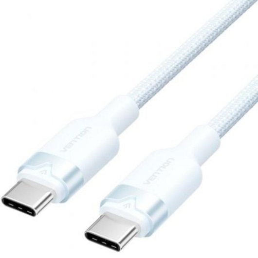 Cable USB 2.0 Vention TRDSH Tipo-C a Tipo-C 2m 3A 60W 480Mbps Nylon Azul