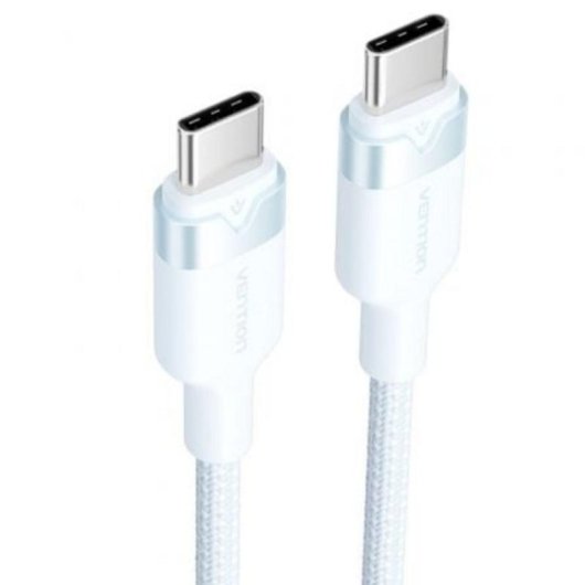 Cable USB 2.0 Vention TRDSH Tipo-C a Tipo-C 2m 3A 60W 480Mbps Nylon Azul