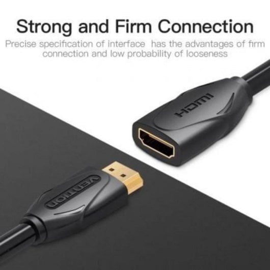 Cable Alargador HDMI Vention VAA-B06-B150 HDMI Macho-Hembra 1.5m Negro