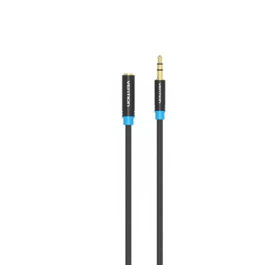 Cabo Estéreo Vention VAB-B06-B050-M Jack 3.5 Macho - Jack 3.5 Fêmea 50cm Preto
