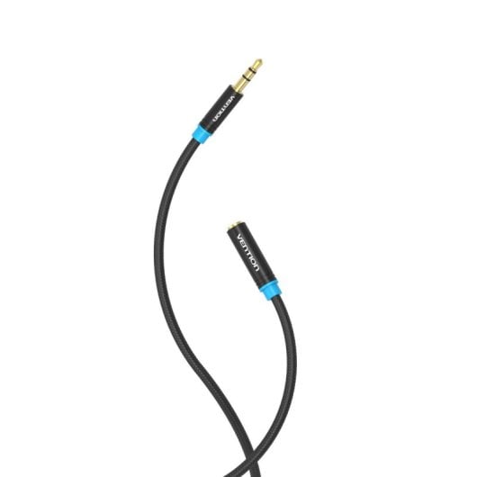 Câble Stéréo Vention VAB-B06-B150-M Jack 3.5 Masculin - Jack 3.5 Féminin 1.5m Noir